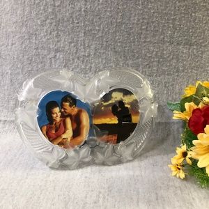 NWT - Parisian Ivy Clear Crystal Double Picture Frame